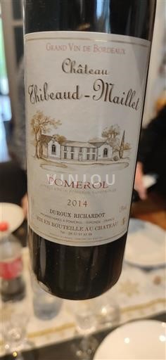 Bordeaux Pomerol Château Thiebaud-Maillet 2014
