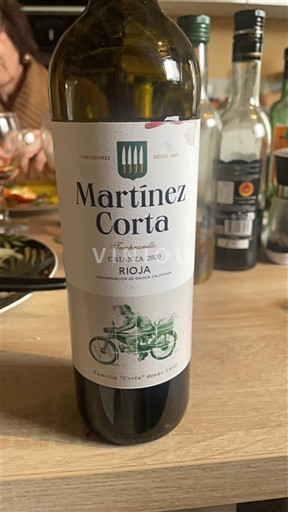 La Rioja Rioja Martínez Corta Crianza 2020