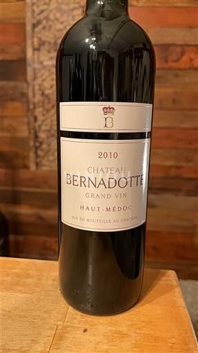 Bordeaux Haut-Médoc Château Bernadotte Grand Vin 2010