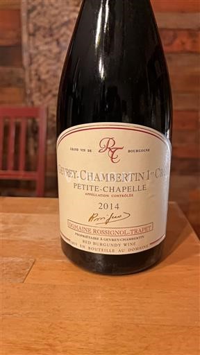 Burgundi Gevrey-Chambertin Premier Cru Domaine Rossignol-Trapet Petite-Chapelle 2014