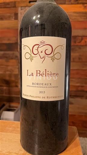 Bordeaux Baron Philippe de Rothschild La Bélière 2015