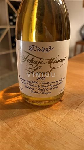 Tokaj Không được chỉ định Gundel Tokaji Muscat Lunel 2009