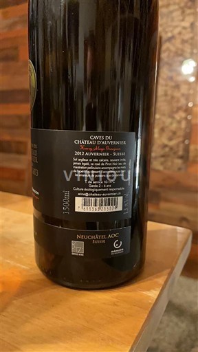 Neuchâtel Neuchâtel AOC Château Auvernier Oeil de perdrix 2024