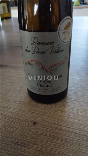 Vin Blanc moelleux Domaine S Deux Vallées 2022 France Vallée de la Loire AOC