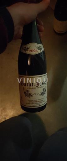 Vin Rouge sec Gérard Courbis 2004 France Vallée du Rhône Saint-Joseph AOC