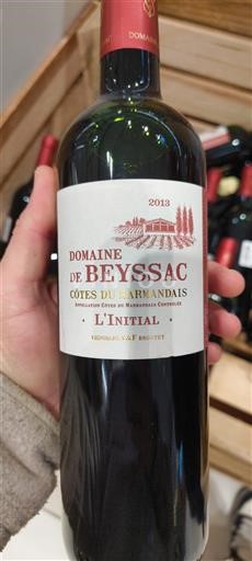 Sudoeste Côtes del Marmandés Domaine Beyssac L'Initial 2013
