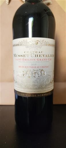 Bordeaux Saint-Émilion Grand Cru Château Musset Chevalier 2019
