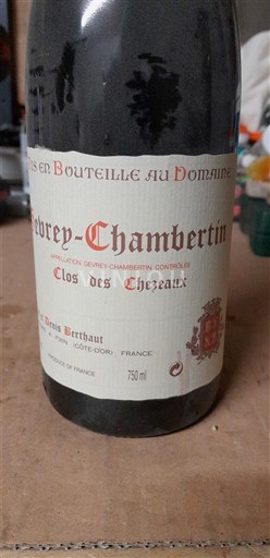 Burgundi Gevrey-Chambertin Louis Berthaut Clos des Chezeaux 2009