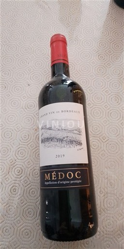 Vina Rouge sec Alain lalande 2019 Francija Bordeaux Médoc AOC