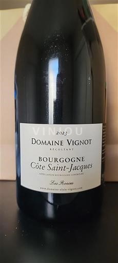 Bourgogne Domaine Vignot Les Ronces 2023
