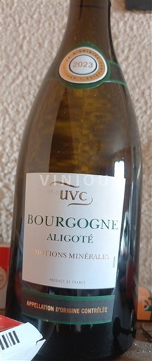 Viner Blanc sec Émotions Minérales UVC 2023 Frankrike Bourgogne Bourgogne Aligoté AOC