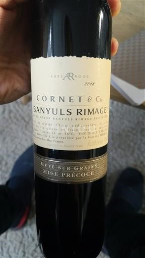 Rosellón No especificado Abbè Rous Cornet & Cie Banyuls Rimage 2018
