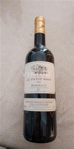 Bordeaux Au Petit Bois 2018