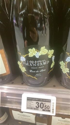 Champagne Mansard du Sacre Icke årgångsbetecknad