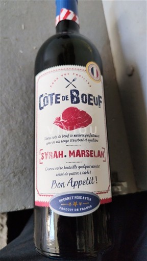 Rượu vang Rouge sec Côte de Boeuf Syrah Marselan Gourmet Père & Fils Non millésimé Pháp Languedoc AOC