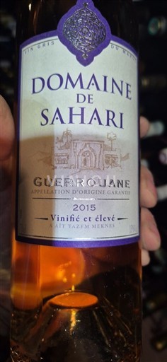 Meknès Không được chỉ định Domaine Sahari 2015