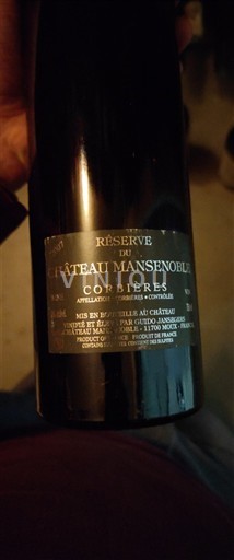 Langvedok Corbières Château Mansenoble Réserve du Château 2007