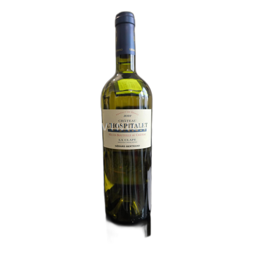 Vin Blanc sec Château L'Hospitalet 2022 France Languedoc La Clape AOC
