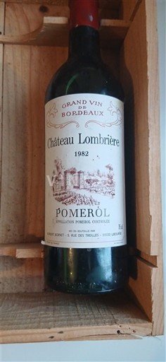 Bordeaux Pomerol Château Lombrière 1982