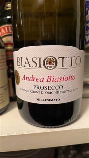 Vénétie Prosecco Biasiotto Andrea Biasiotto Millesimato Không niên vụ