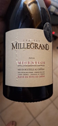 Langvedok Minervois Château Millegrand 2014