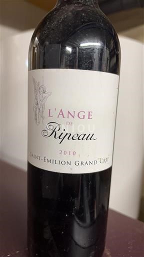 Bordeaux Saint-Émilion Grand Cru Château Ripeau L'Ange de Ripeau 2010