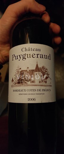 Bordeaux Ni doloceno Château Puygueraud 2006