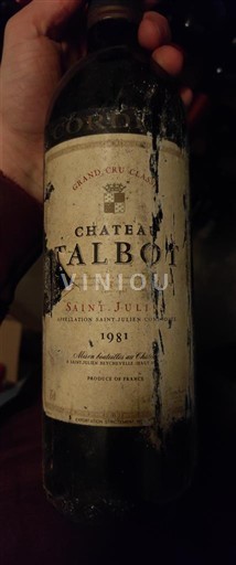 Bordeaux Saint-Julien Grand Cru Château Talbot 1981