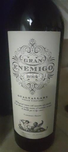 Mendoza Không được chỉ định Gran Enemigo Gualtallary Single Vineyard 2019