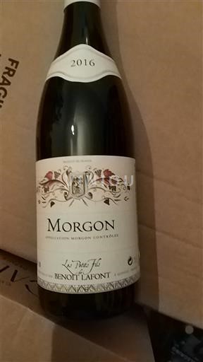 Beaujolais Morgon Benoît Lafont Les Petits Fils 2016