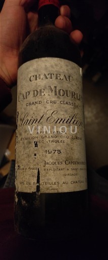 Burdeos Saint-Émilion Gran Cru Château Cap de Mourlin 1975
