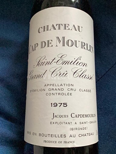 Bordeaux Saint-Émilion Grand Cru Château Cap de Mourlin 1975