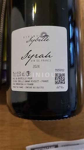 Languedoque Não especificado Divine Sybille Syrah 2024