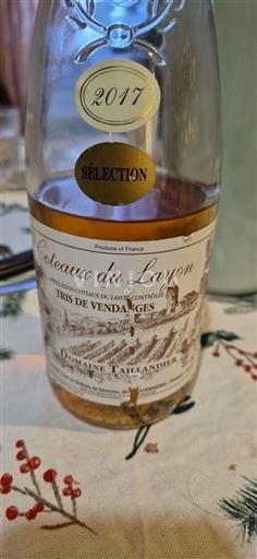 Loiretal Coteaux-du-Layon Domaine Taillandier Tris de Vendanges Sélection 2017