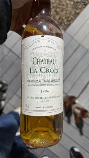 Burdeos Primeras Colinas de Burdeos Château La Croix 1996