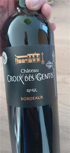 Bordeaux Château Croix des Gentis 2022