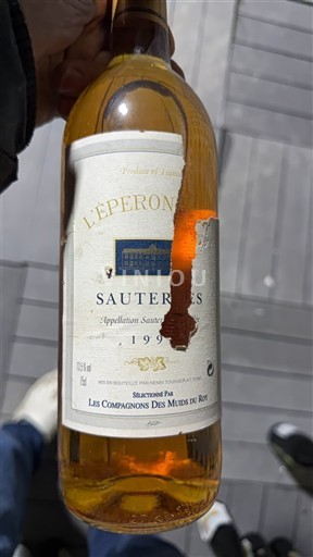 Viner Blanc liquoreux L'Éperon 1999 Frankrike Bordeaux Sauternes AOC