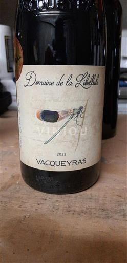 Viinit Rouge sec Domaine La Libellule 2022 Ranska Rhônen laakso Vacqueyras AOC