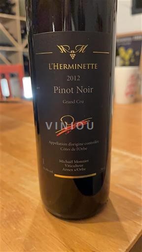 Vaud Côtes de l'Orbe AOC L'Herminette Monnier Michael Pinot Noir 2012
