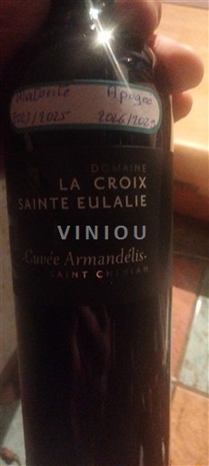 Languedoc Saint-Chinian Domaine La Croix Sainte Eulalie Armandélis 2020