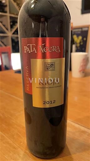 La Rioja Rioja Pata Negra Reserva 2012