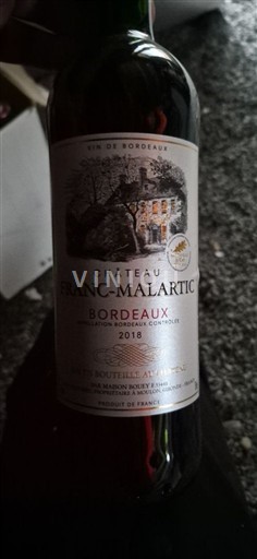 Bordeaux Château Franc-Malartic 2018