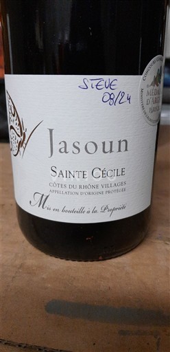 Vine Rouge sec Sainte Cécile Jasoun 2021 Frankrig Rhône-dalen Côtes-du-Rhône-Villages AOC