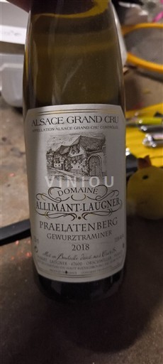 Alsazia Non specificato Grand Cru Domaine Allimant-Laugner Praelatenberg Gewurztraminer 2018