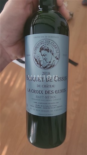 Bordeaux Haut-Médoc Château La Croix des Gunes Bouquet de Cissus 2018