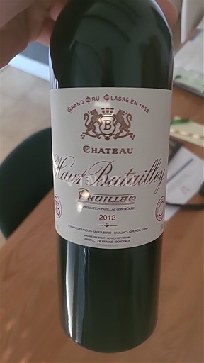 Bordeaux Pauillac Grand Cru Château Haut-Batailley 2012