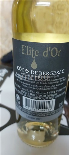 Sydvestfrankrig Côtes-de-bergerac Elite d'Or 2021