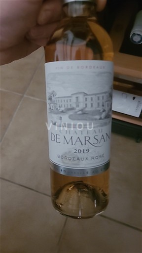 Burdeos Bordeaux rosado Château Marsan 2019