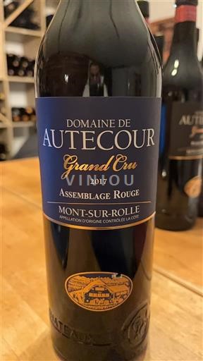 Vaud La Côte AOC Domaine Autecour Assemblage Rouge 2017