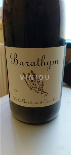 Vina Rouge sec De la Garrigue d'Aumelas Barathym 2019 Francija Langvedok Languedoc AOC